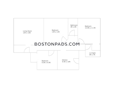 Brighton 3 Bed 1.5 Bath BOSTON Boston - $4,625 50% Fee