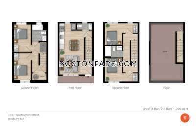 Fort Hill 4 Beds 2 Baths Boston - $4,700